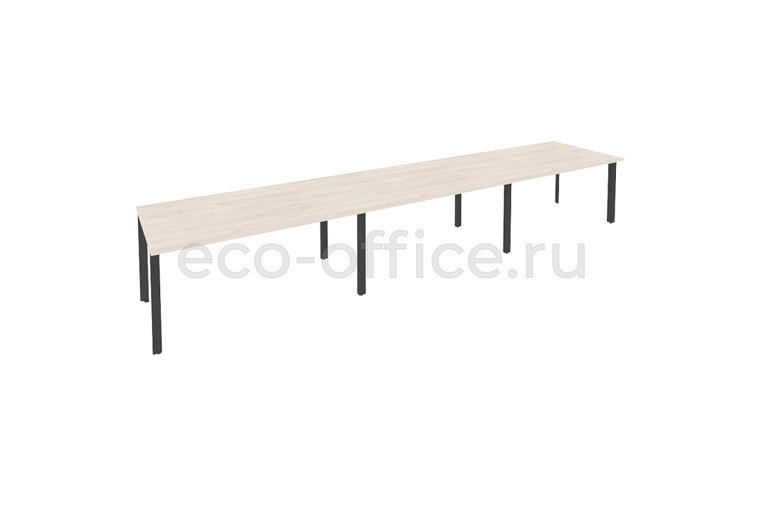 Стол переговорный (3 столешницы) ONIX O.MP-PRG-3.4 Денвер Светлый / Антрацит металл купить в Тюмени
