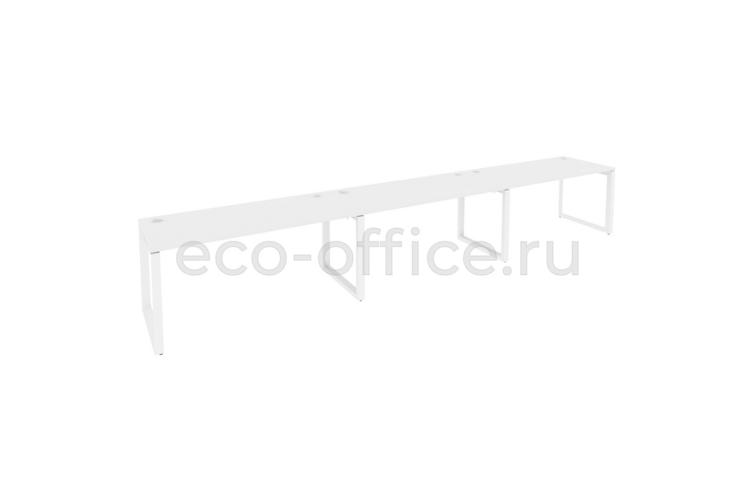 Рабочая станция на O-образном м/к ONIX O.MO-RS-3.4.7 Белый Бриллиант / Белый металл  купить в Тюмени
