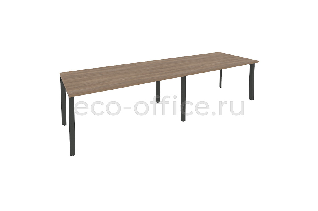 Стол переговорный (2 столешницы) ONIX O.MP-PRG-2.4 Дуб Аризона / Антрацит металл  купить в Тюмени