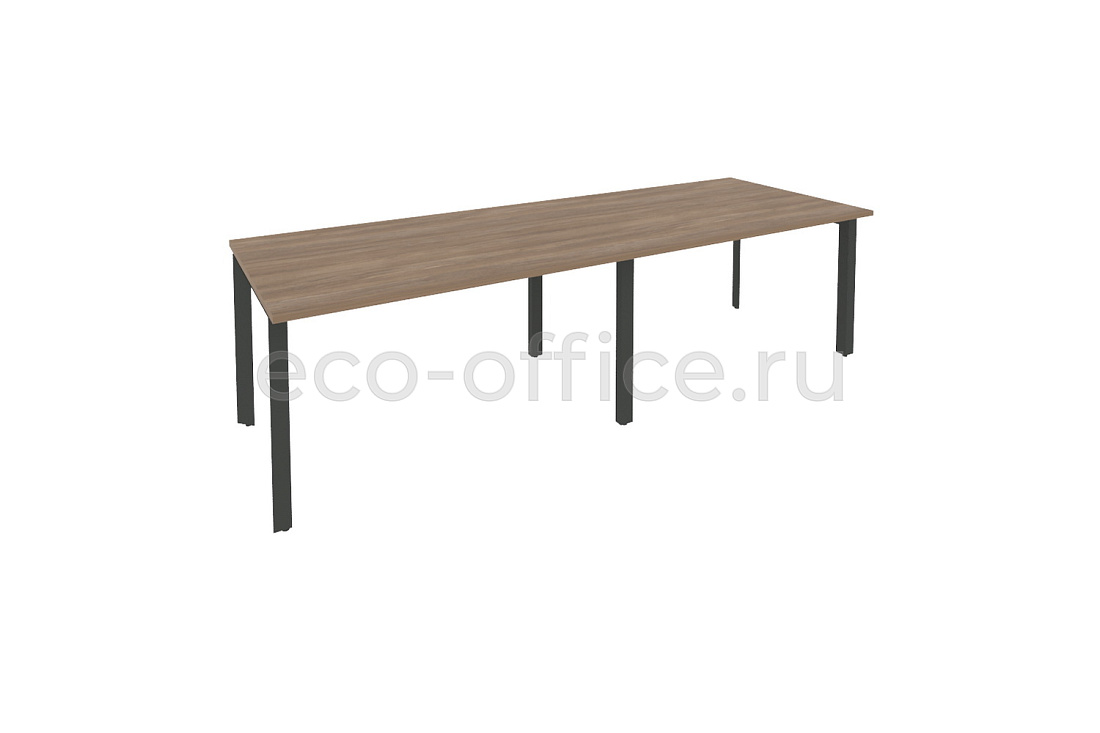 Стол переговорный (2 столешницы) ONIX O.MP-PRG-2.3 Дуб Аризона / Антрацит металл  купить в Тюмени