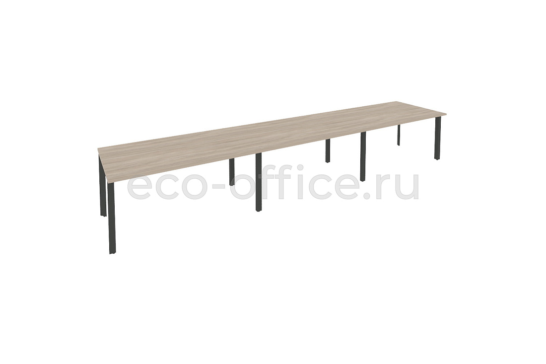 Стол переговорный (3 столешницы) ONIX O.MP-PRG-3.4 Дуб Аттик / Антрацит металл  купить в Тюмени