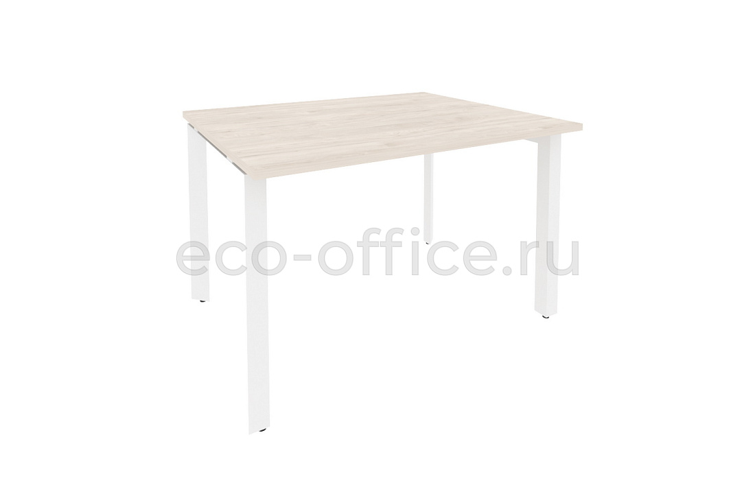Стол переговорный (1 столешница) ONIX O.MP-PRG-1.2 Денвер Светлый / Белый металл  купить в Тюмени