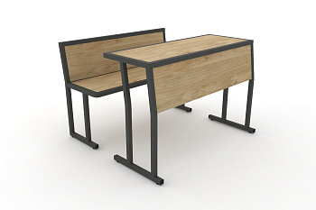 Комплект для первого ряда DESK DKN-1100SPL Тиквуд Светлый / Антрацит Металл купить в Тюмени