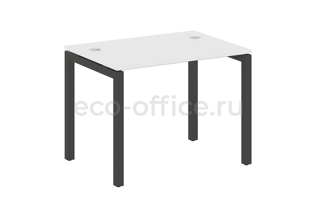 Стол письменный METAL SYSTEM QUATTRO 5x5 50БП.СП-1 Белый / Антрацит металл купить в Тюмени