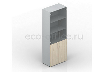 Шкаф для документов высокий EMHS834TN Акация Аури / Белый купить в Тюмени