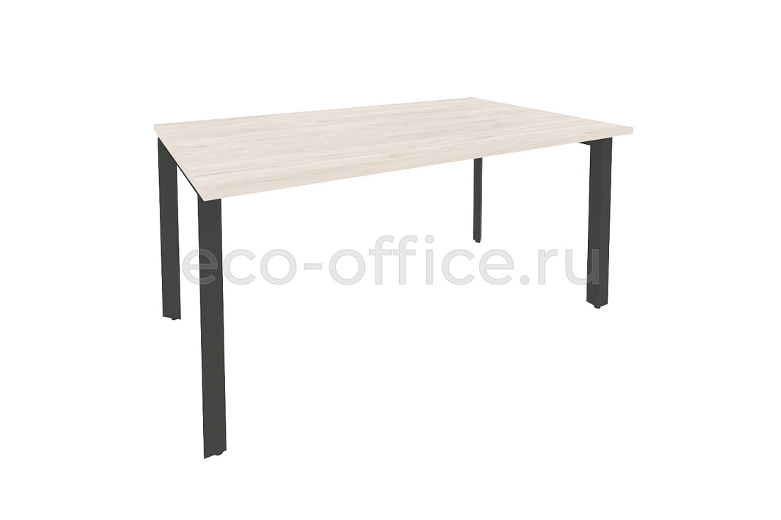 Стол переговорный (1 столешница) ONIX O.MP-PRG-1.4 Денвер Светлый / Антрацит металл купить в Тюмени