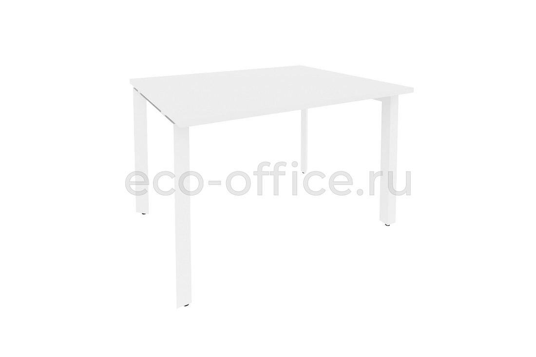 Стол переговорный (1 столешница) ONIX O.MP-PRG-1.2 Белый Бриллиант / Белый металл  купить в Тюмени