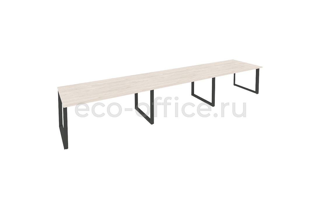 Стол переговорный (3 столешницы) ONIX O.MO-PRG-3.4 Денвер Светлый / Антрацит металл купить в Тюмени