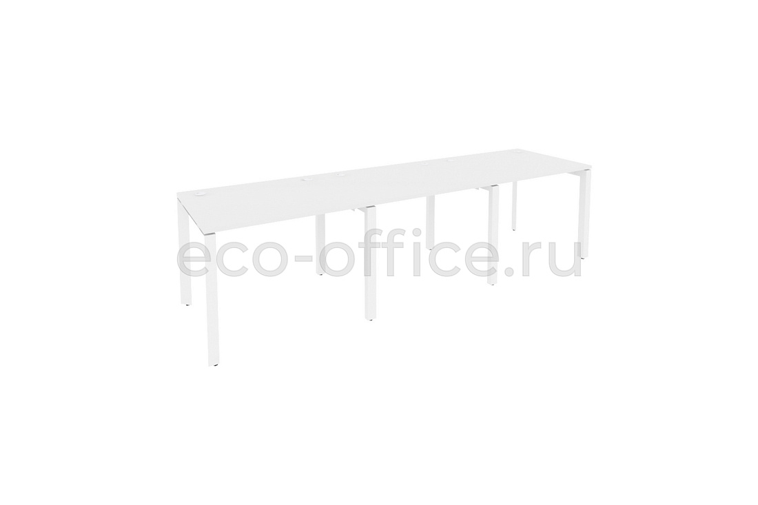 Рабочая станция на П-образном м/к ONIX O.MP-RS-3.1.8 Белый Бриллиант / Белый металл  купить в Тюмени