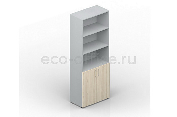 Шкаф для документов высокий EMHS833 Акация Аури / Белый купить в Тюмени
