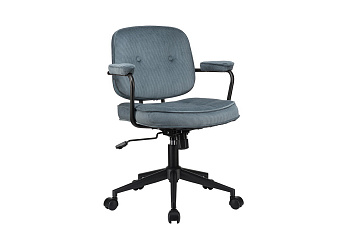 Кресло ECO-CHAIR CHESTER W-221T Синий велюр купить в Тюмени