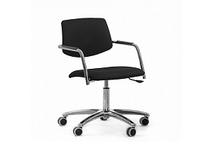 Офисное кресло Profoffice УРБАН Urban 5starNew Dakota black Чёрная кожа фото
