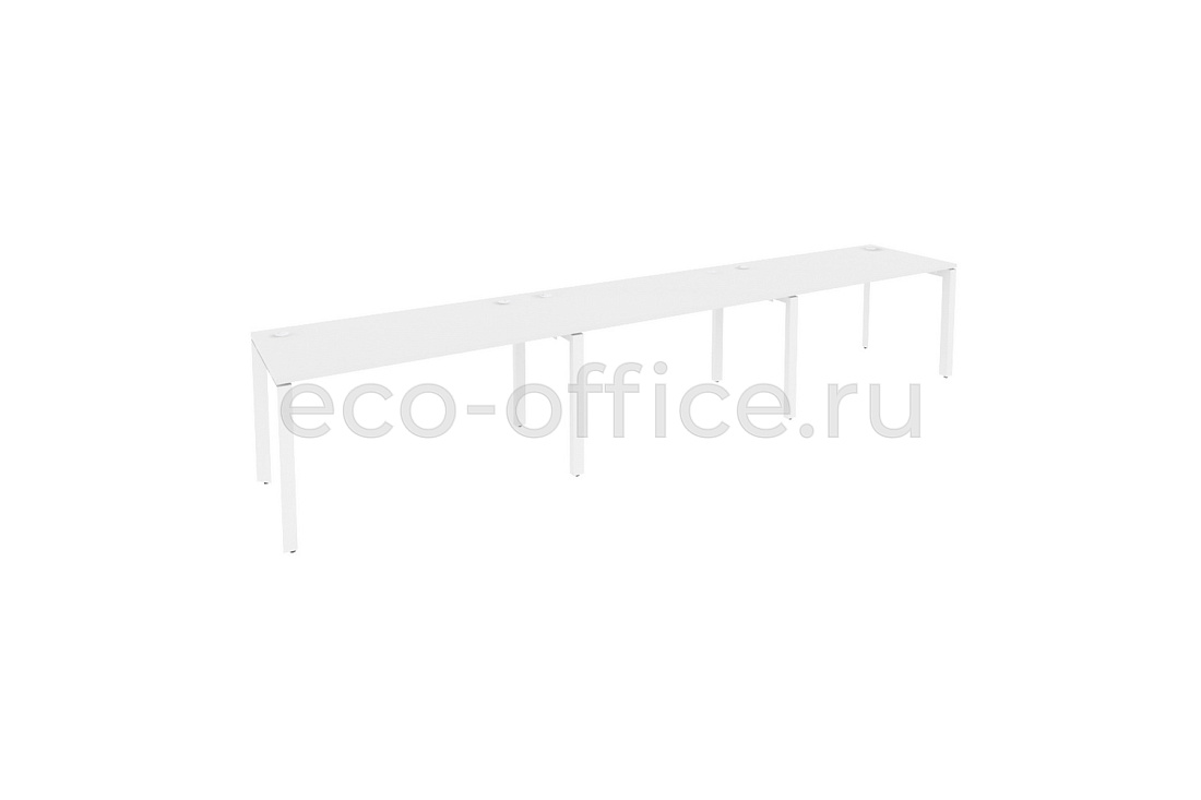 Рабочая станция на П-образном м/к ONIX O.MP-RS-3.3.7 Белый Бриллиант / Белый металл  купить в Тюмени