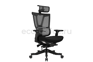 Кресло эргономичное ECO-CHAIR MS Mission Чёрный пластик / Чёрная сетка фото