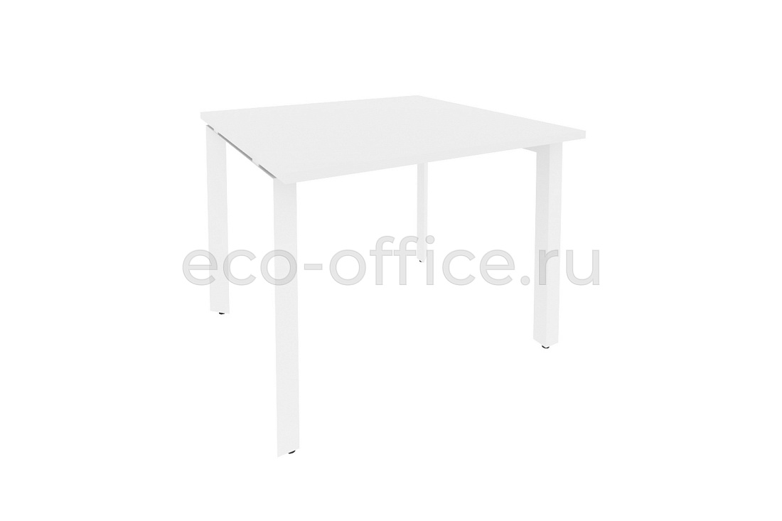 Стол переговорный (1 столешница) ONIX O.MP-PRG-1.1 Белый Бриллиант / Белый металл  купить в Тюмени