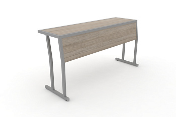 Стол учебный трехместный с царгой DESK DK-1500SP Дуб Аттик / Серый Металл купить в Тюмени