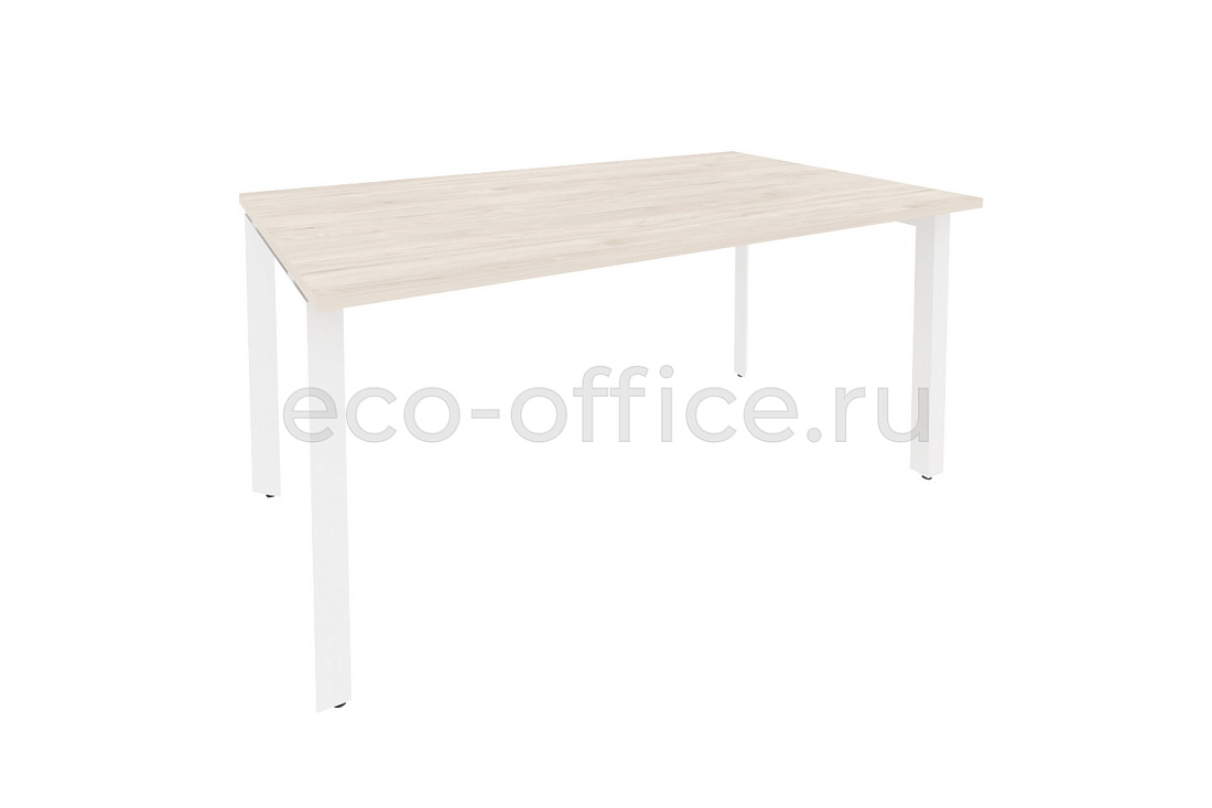 Стол переговорный (1 столешница) ONIX O.MP-PRG-1.4 Денвер Светлый / Белый металл  купить в Тюмени